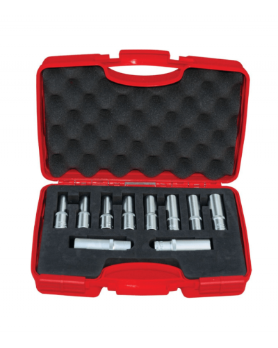 İzeltaş 10 Parça 1/2" Altı Köşe Derin Lokma Takımı