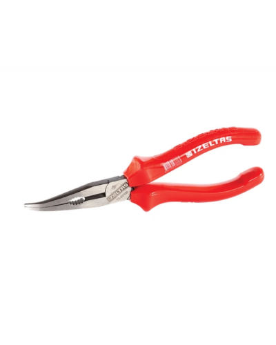 İzeltaş 160mm Uzun Kargaburun Eğri Uçlu Opak