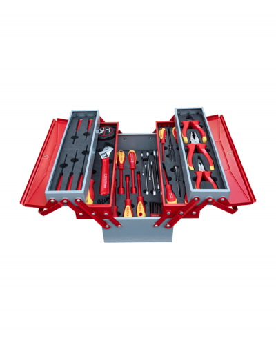 İzeltaş 45 Parça 5 Gözlü Elektrikçi Metal Takım Çantası