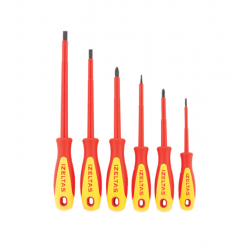 İzeltaş 6'lı 1000v İzoleli Elektrikçi Tornavida Seti