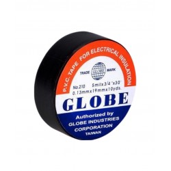Globe İzole Bant Siyah Elektrik Bandı 19 mm x 10 Metre