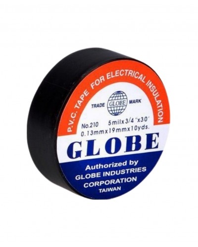 Globe İzole Bant Siyah Elektrik Bandı 19 mm x 10 Metre