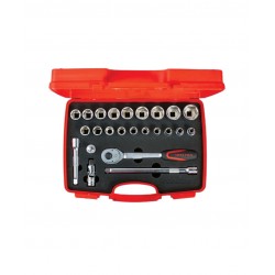 İzeltaş 1113 1/2" 24 Parça Altı Köşe Lokma Anahtar Takımı