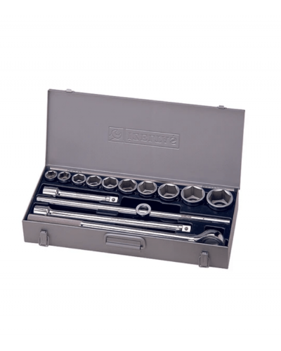 İzeltaş 3/4" 14'lü Ağır Tip Altı Köşe Lokma Anahtar Takımı