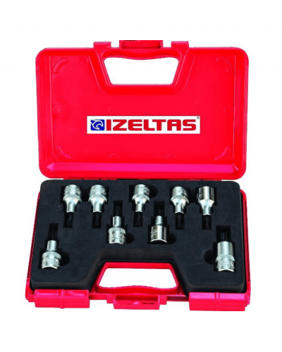 İzeltaş 1/2" 9'lu Lokmalı Torx Uç Takımı