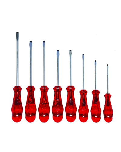 İzeltaş 8'li Kraft Düz Tornavida Seti